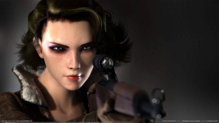 Velvet Assassin, Video Games, Sniper Rifle, Women HD Wallpaper Desktop Background
