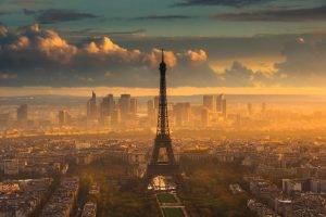 artwork, Paris, Nature, City, Eiffel Tower, Sunlight