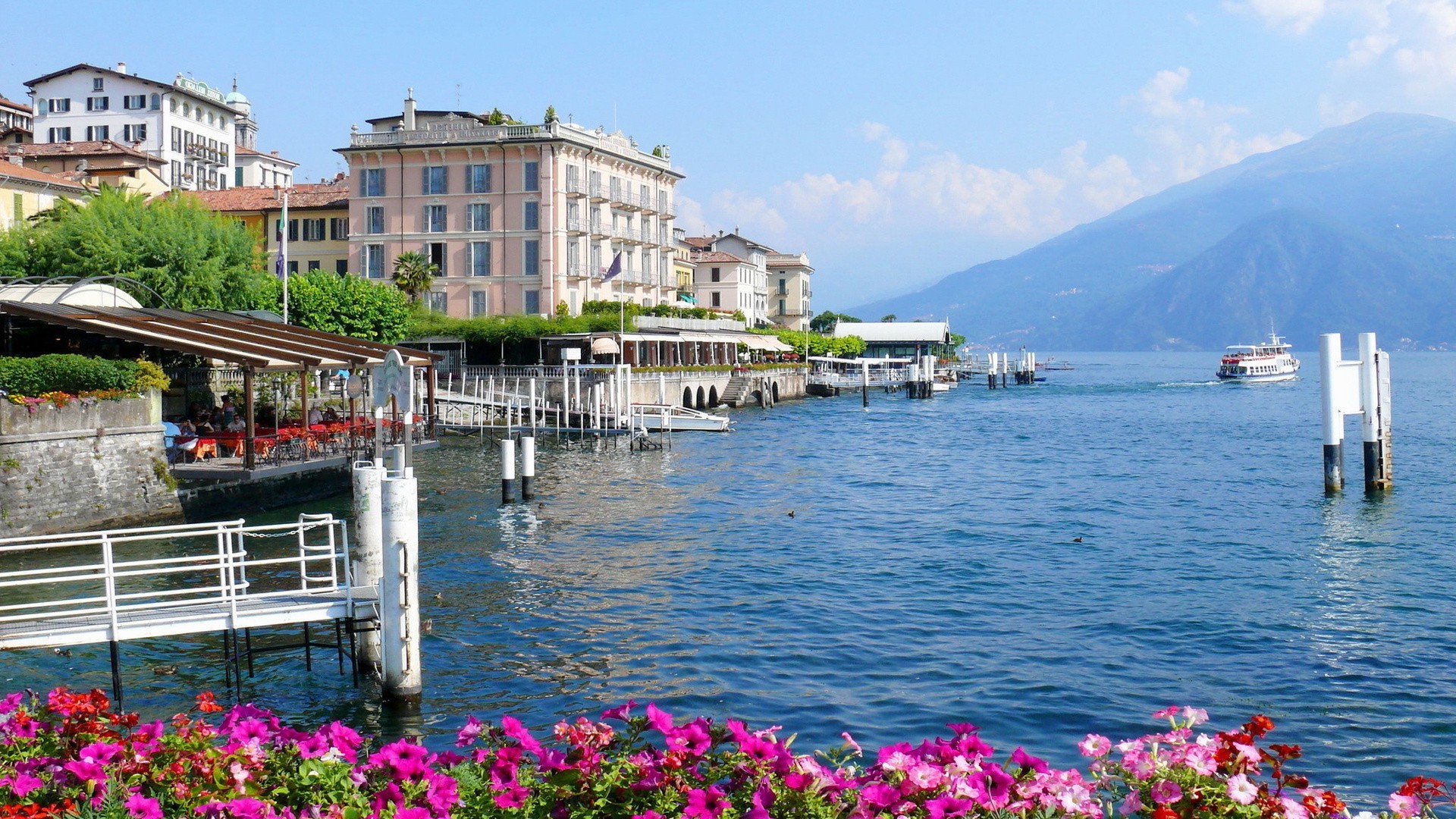 landscape, Lake Como, Bellagio Wallpaper