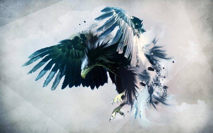 eagle, Artwork, Digital Art HD Wallpaper Desktop Background