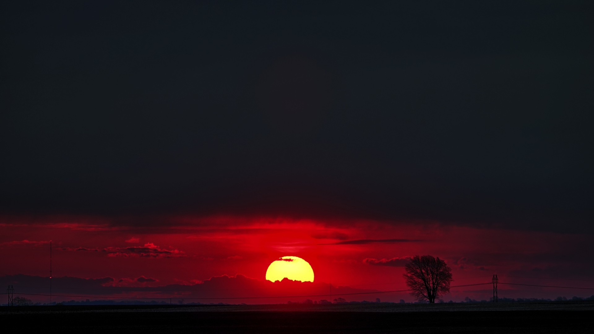 landscape, Sunset Wallpaper