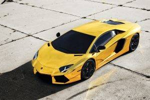 car, Lamborghini, Yellow Cars
