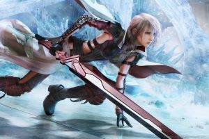 Claire Farron, Final Fantasy XIII, Final Fantasy, Video Games, Sword, Ice
