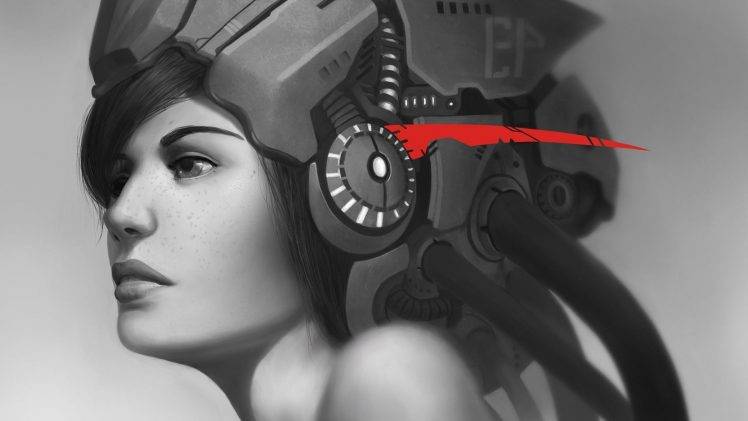 artwork, Fantasy Art, Cyborg, Women, Concept Art HD Wallpaper Desktop Background