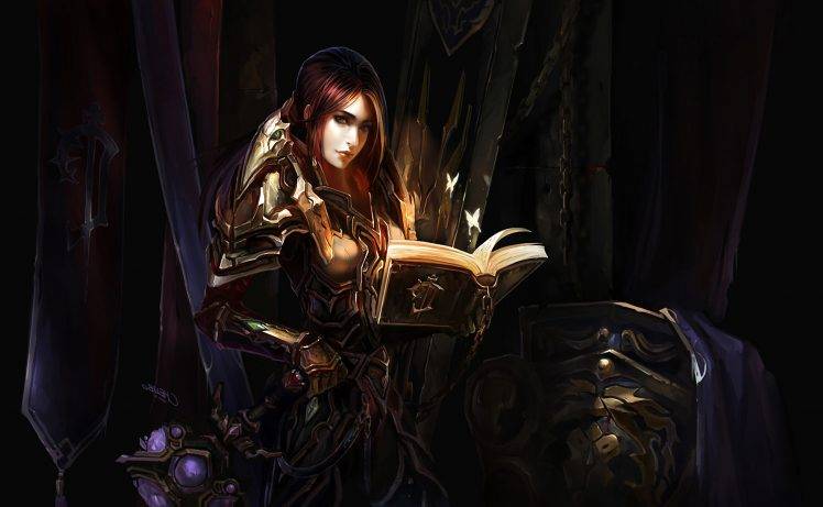 fantasy Art, Women, Warcraft, Paladin HD Wallpaper Desktop Background