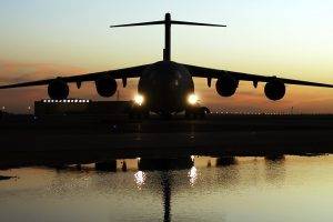military Aircraft, Airplane, Jets, C 17 Globmaster, Silhouette