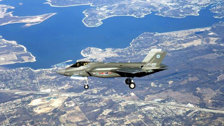 military Aircraft, Airplane, Jets, Lockheed Martin F 35 Lightning II HD Wallpaper Desktop Background