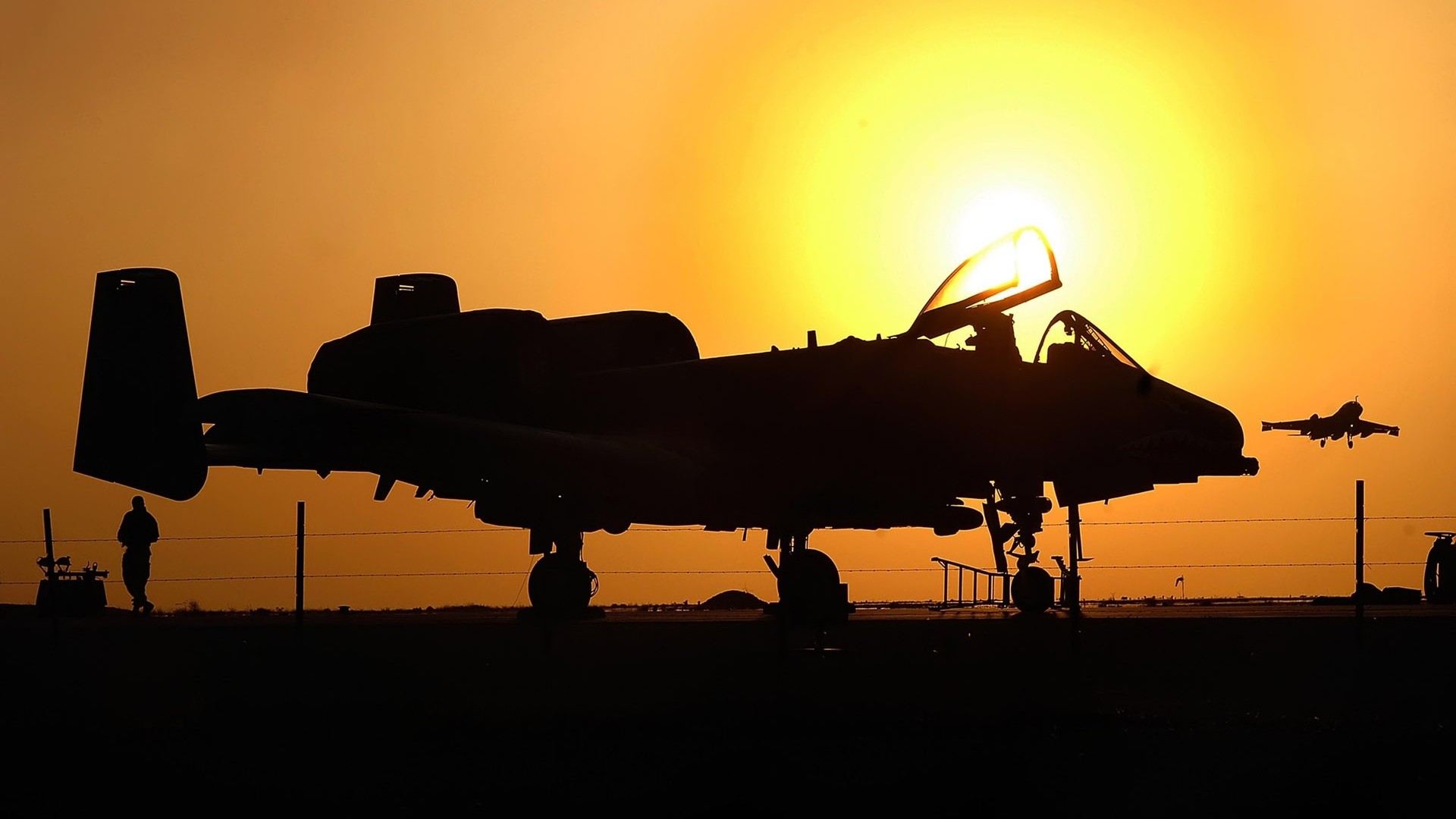 military Aircraft, Airplane, Jets, Silhouette, Sunlight Wallpaper