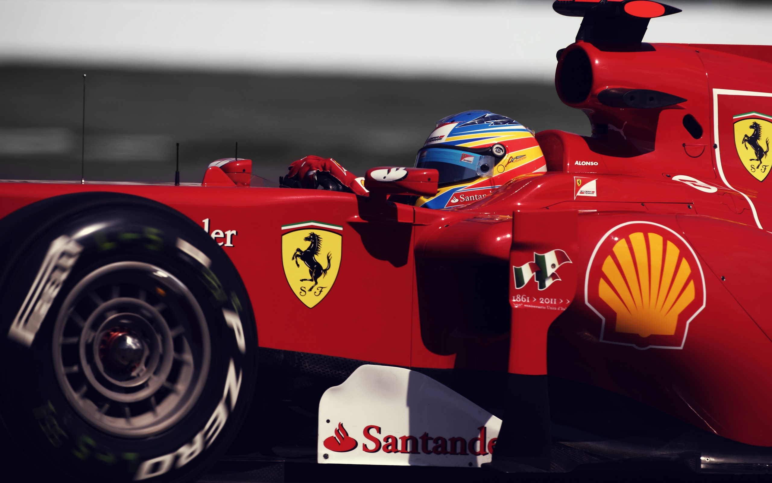 car, Ferrari, Formula 1, Fernando Alonso Wallpaper