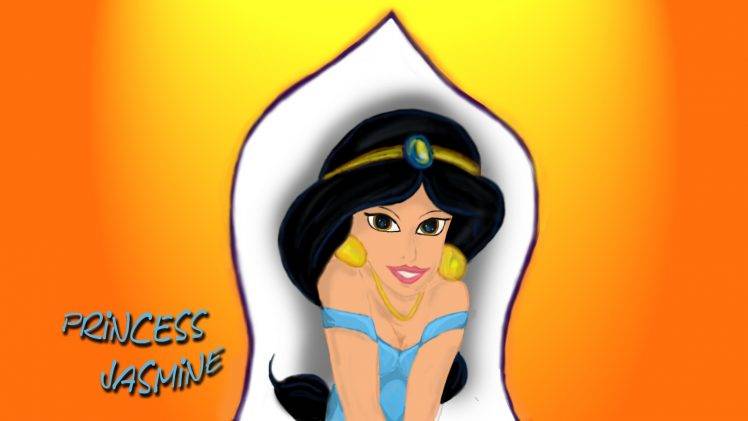 princess Jasmine, Disney Princesses, Disney, Adobe Photoshop, Digital Art HD Wallpaper Desktop Background