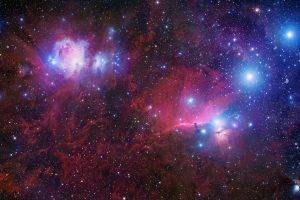 space, Red, Stars, Nebula