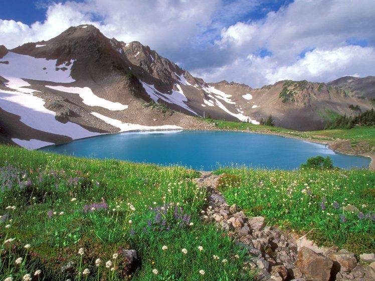 landscape, Lake, Nature, Mountain HD Wallpaper Desktop Background