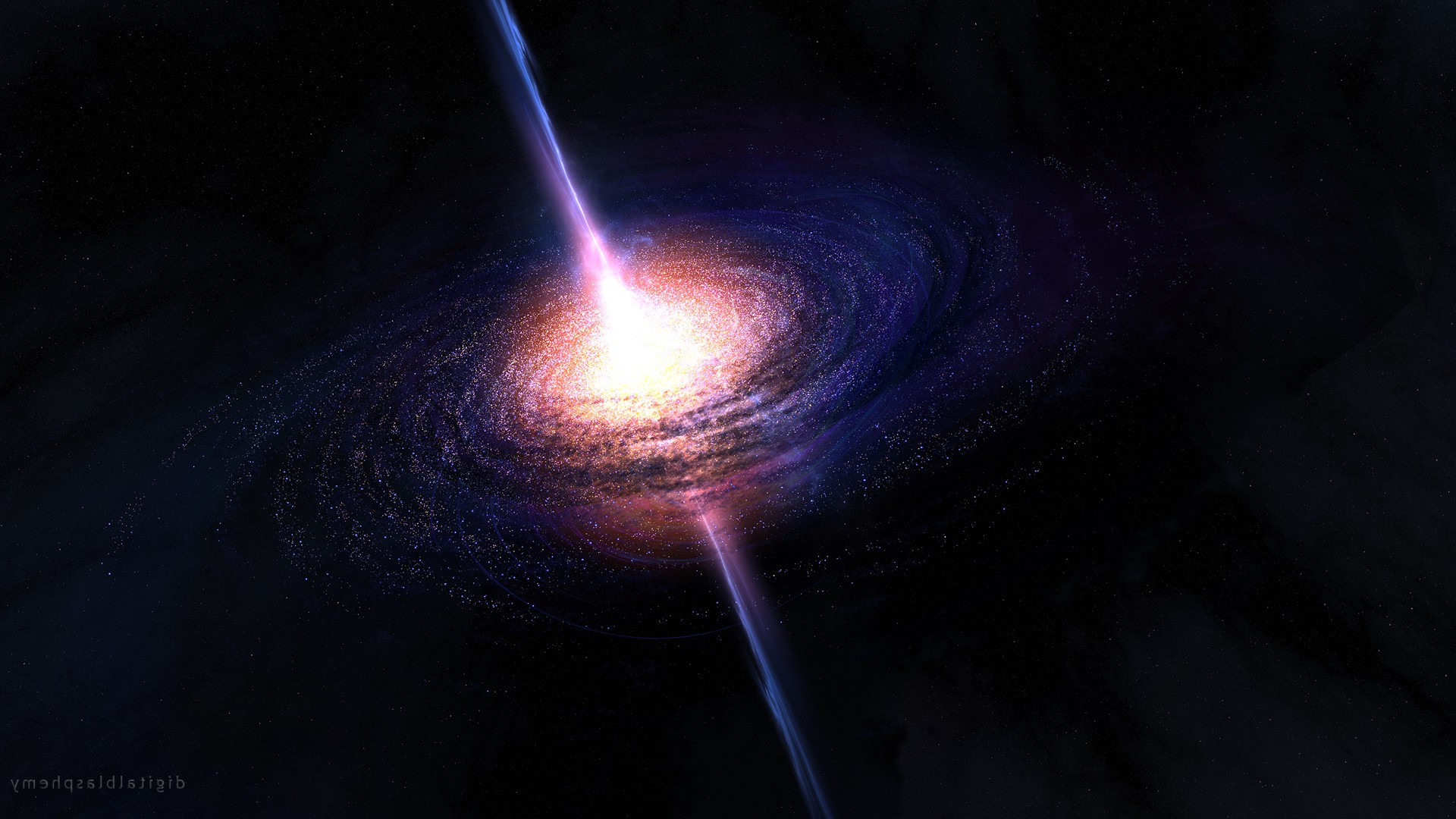 space, Space Art, Digital Blasphemy, Quasars Wallpaper