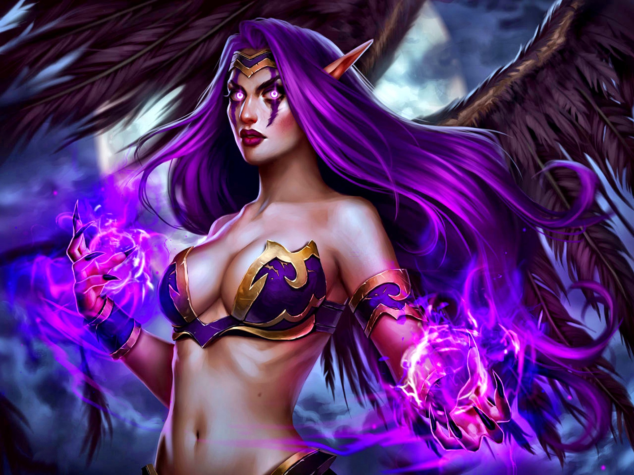 Fantasy Art Morgana League Of Legends Sexy Wallpapers HD