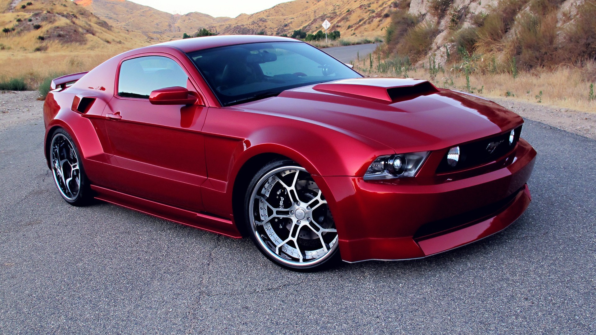 Ford Mustang, Red Cars Wallpaper