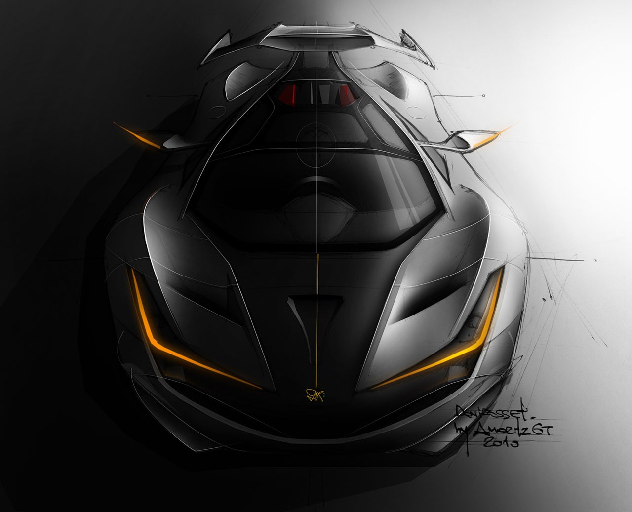 concept Cars, Drawing Wallpaper