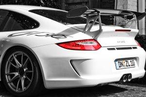 car, Porsche 911, Porsche 911 GT3 RS, Porsche, Selective Coloring
