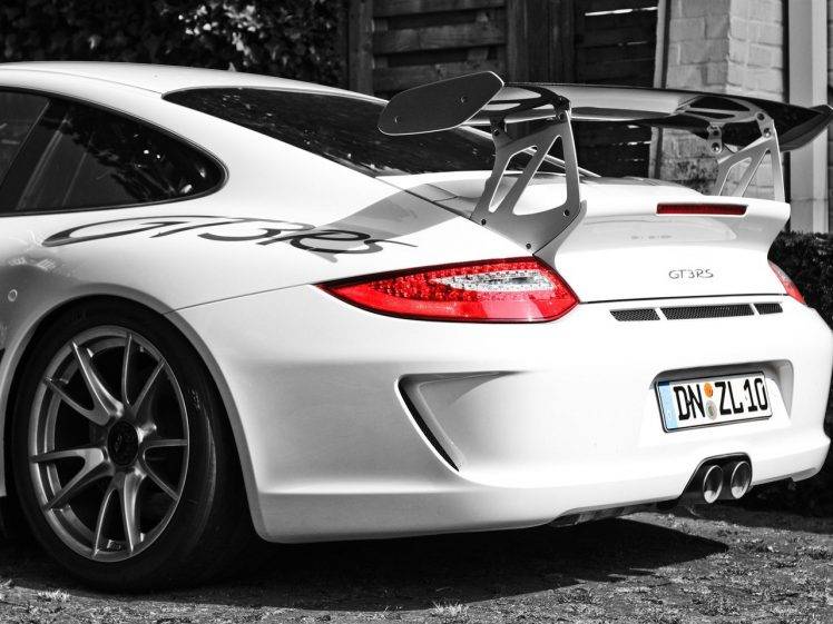 car, Porsche 911, Porsche 911 GT3 RS, Porsche, Selective Coloring HD Wallpaper Desktop Background