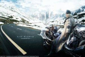 Snow Villiers, Road, Snow, Final Fantasy XIII, Final Fantasy, Video Games