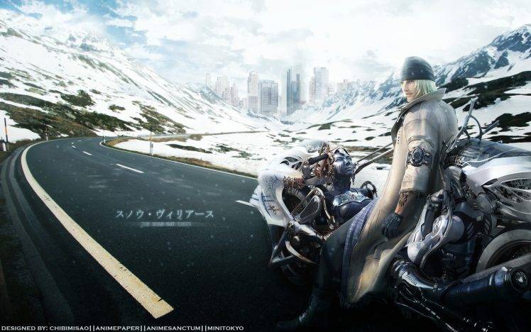 Snow Villiers, Road, Snow, Final Fantasy XIII, Final Fantasy, Video Games HD Wallpaper Desktop Background
