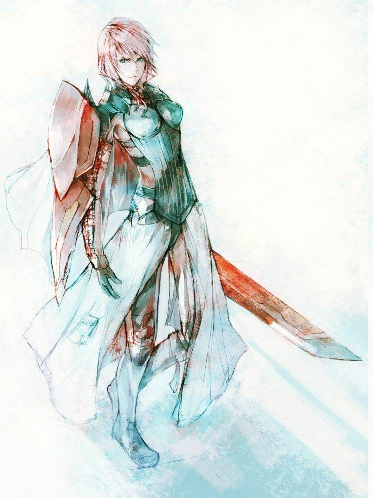 Claire Farron, Final Fantasy XIII, Final Fantasy, Sword HD Wallpaper Desktop Background