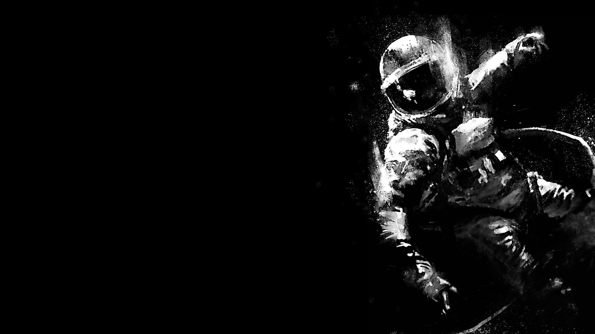 astronaut, Space, Monochrome Wallpapers HD / Desktop and Mobile Backgrounds