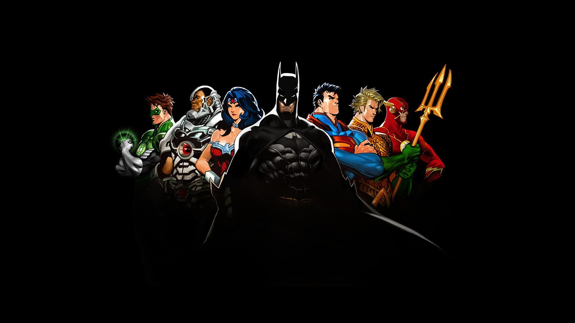 comics, DC Comics, Justice League, The Flash, Batman, Superman, Wonder Woman, Green Lantern, Aquaman Wallpaper