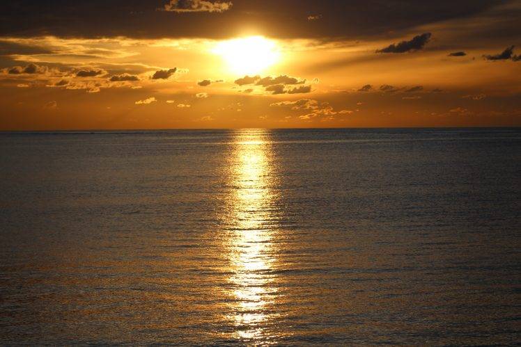 sunlight, Sea, Sunset, Water, Australia, Nature HD Wallpaper Desktop Background