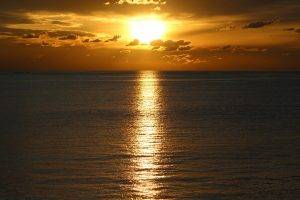 sunlight, Sea, Sunset, Water, Australia, Nature