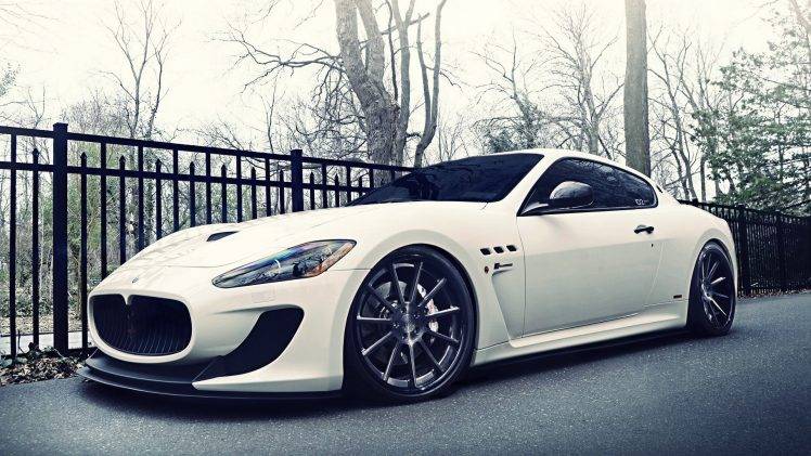 sports Car, Maserati, White HD Wallpaper Desktop Background