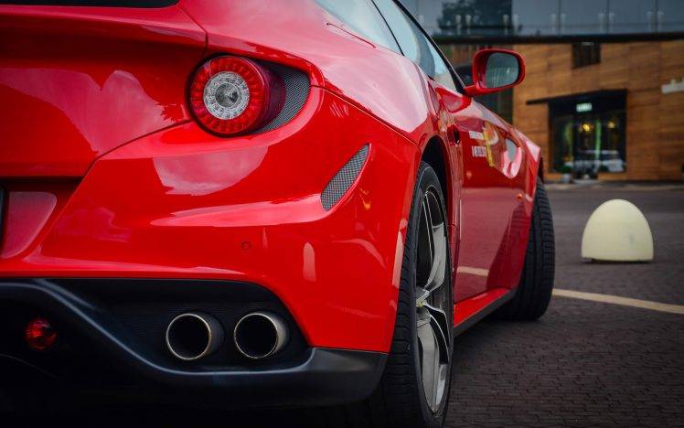 car, Red Cars, Rear View, Ferrari HD Wallpaper Desktop Background