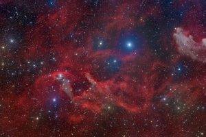 space, Shooting Stars, Nebula
