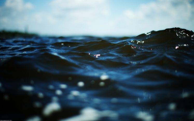 water, Depth Of Field, Nature, Waves HD Wallpaper Desktop Background
