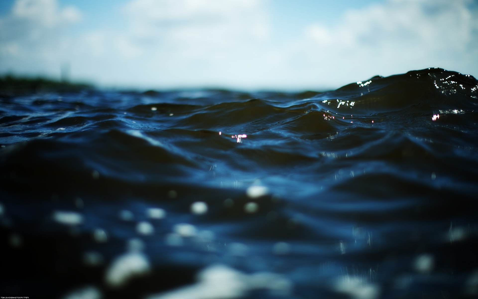water, Depth Of Field, Nature, Waves Wallpaper