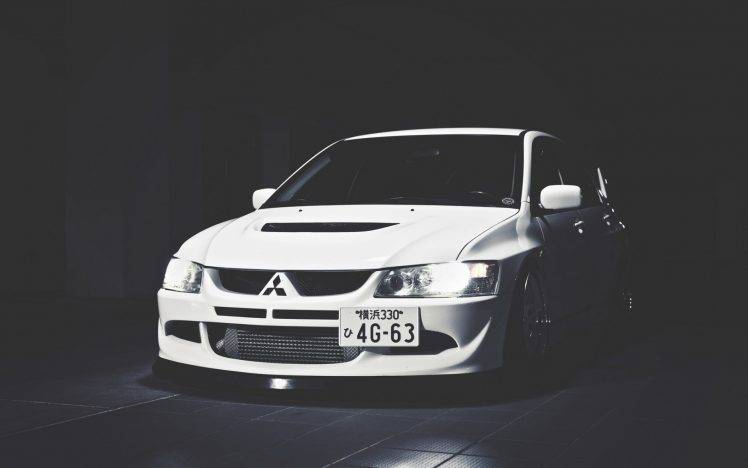 Mitsubishi Lancer, Car, Monochrome HD Wallpaper Desktop Background