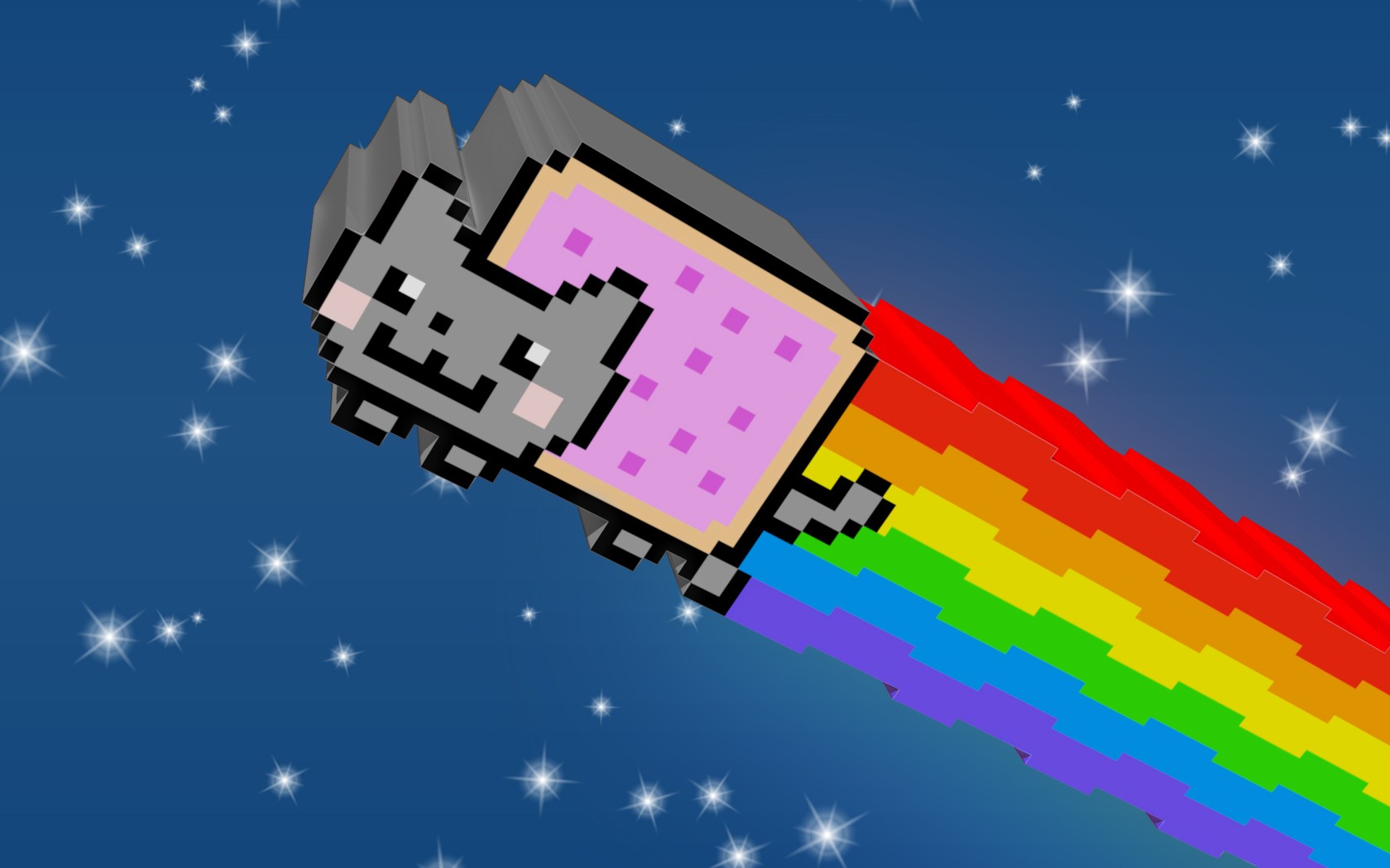 Nyan Cat, 3D Wallpaper