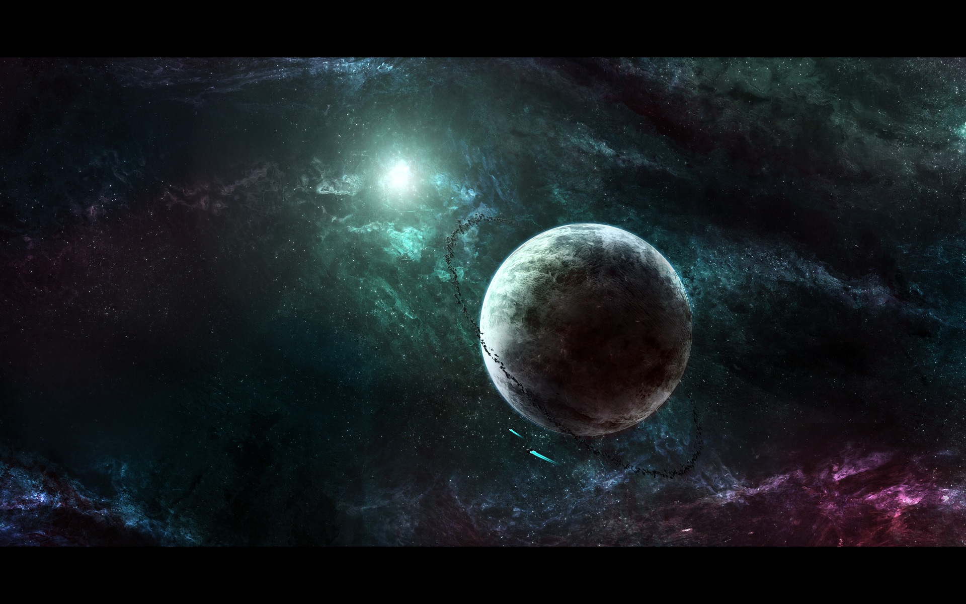 space, Planet, Nebula, Stars, Digital Art Wallpaper