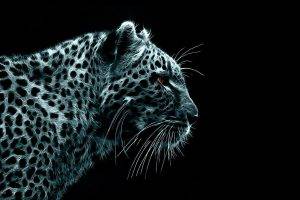 animals, Leopard, Fractalius