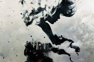 abstract, Silhouette, Women, Paint Splatter, Alex Cherry