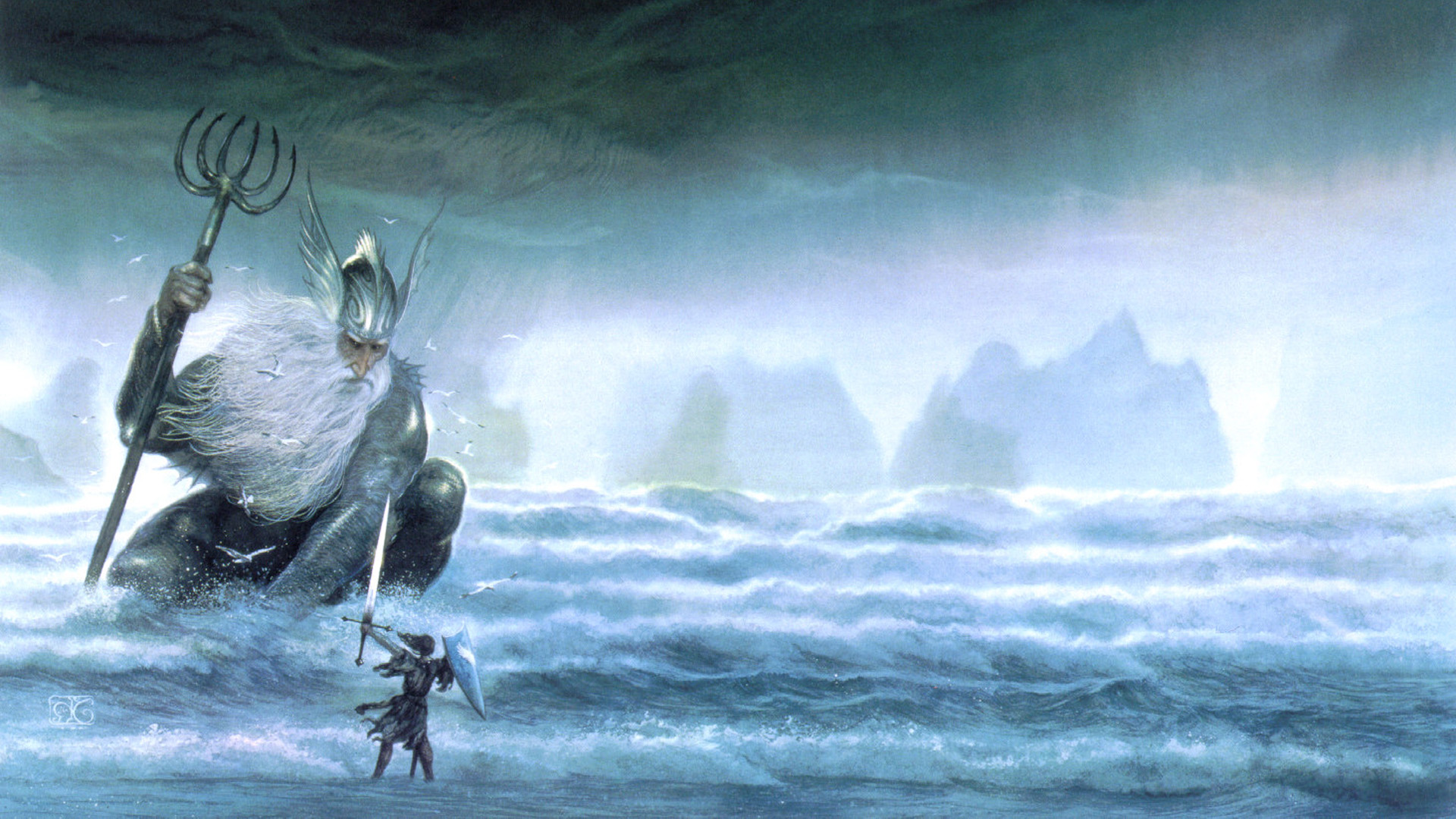 J. R. R. Tolkien, The Silmarillion, Fantasy Art, John Howe Wallpaper