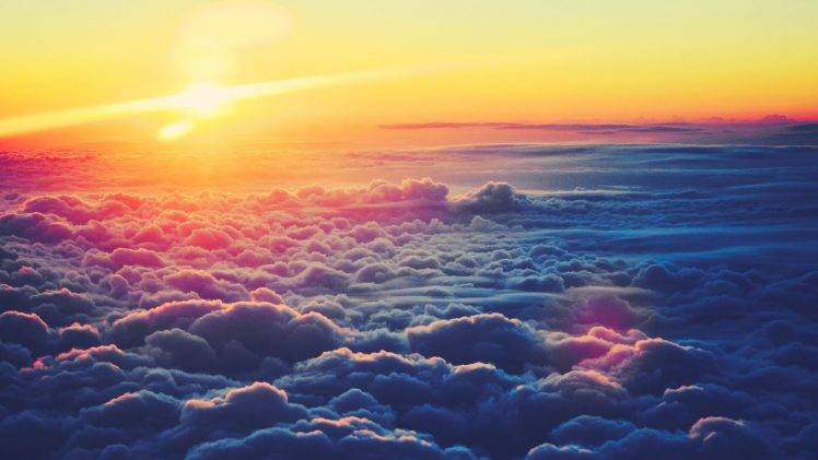 clouds, Nature, Sunrise, Sunlight, Sky HD Wallpaper Desktop Background