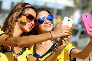 FIFA World Cup, Women, Selfies, Sunglasses, Smiling, Colombia, Brunette