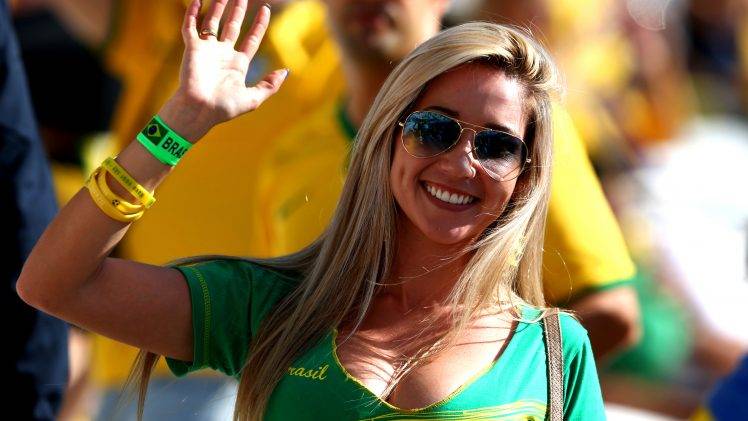 women, Brazilian, sunglasses, blonde HD Wallpaper Desktop Background