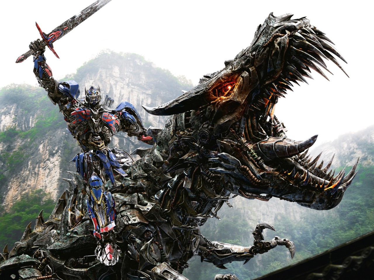 Transformers, Transformers: Age Of Extinction, Grimlock, Optimus Prime Wallpaper