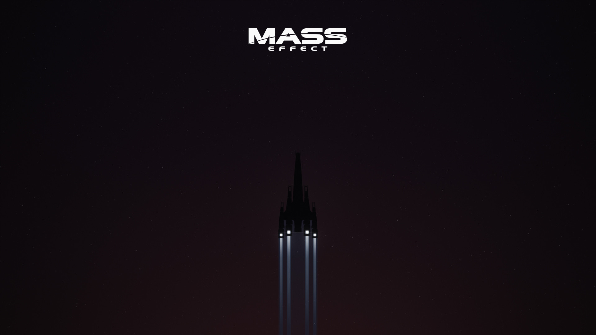 Mass Effect, Normandy SR 2, Simple, Minimalism Wallpaper