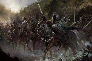 The Lord Of The Rings, Nazgûl, Concept Art, Horse