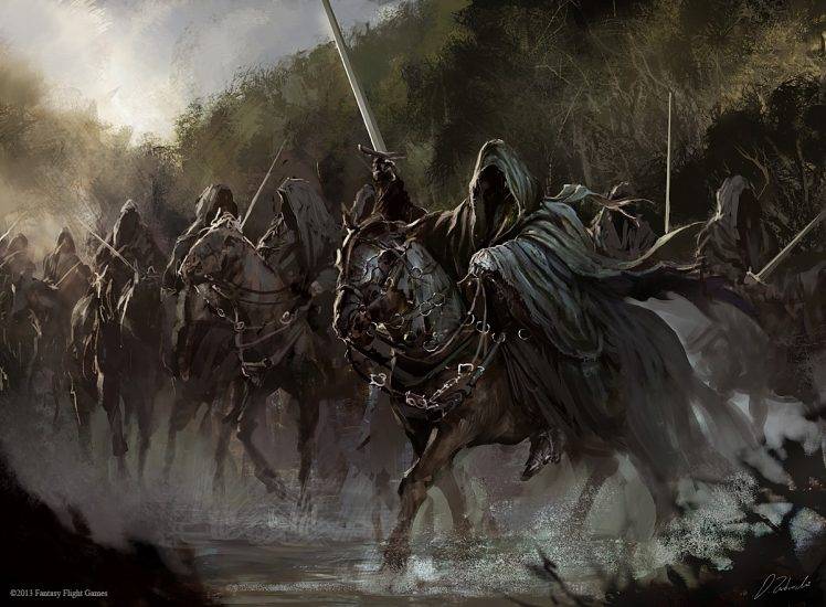 The Lord Of The Rings, Nazgûl, Concept Art, Horse HD Wallpaper Desktop Background