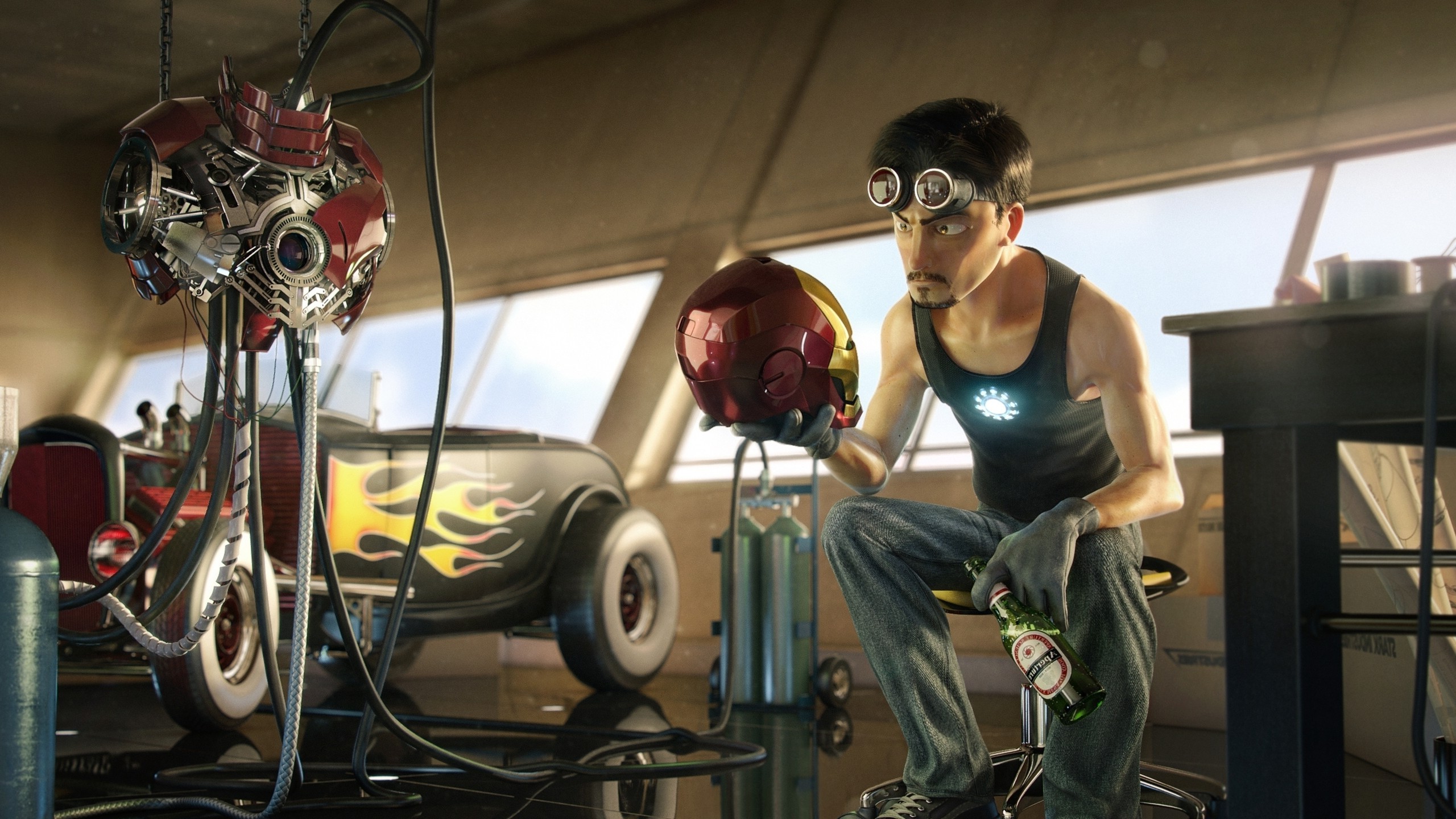 Iron Man, Artwork, Digital Art, Stark Industries Wallpaper