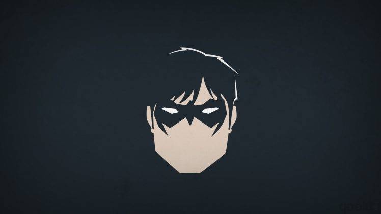 DC Comics, Heroes, Nightwing, Blo0p, Minimalism, Superhero HD Wallpaper Desktop Background