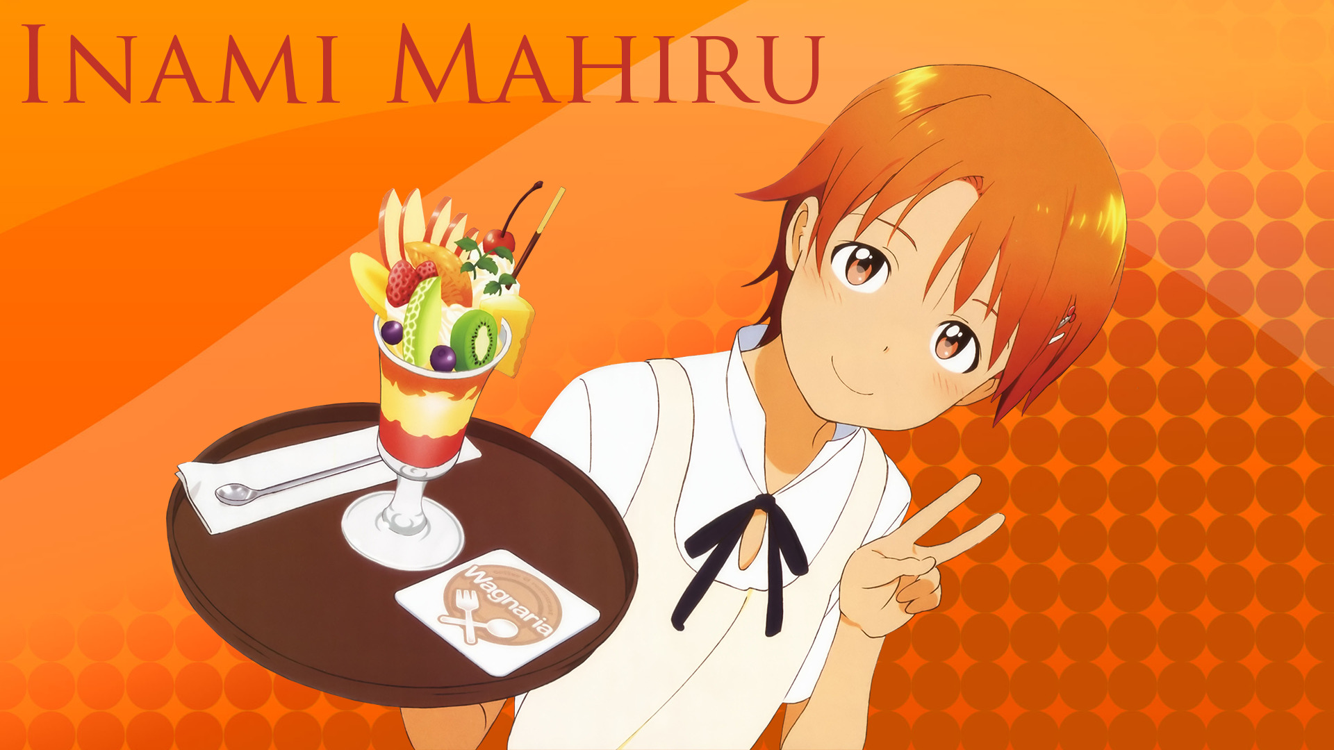 Inami Mahiru, Working!!, Uniform, Anime, Anime Girls Wallpaper